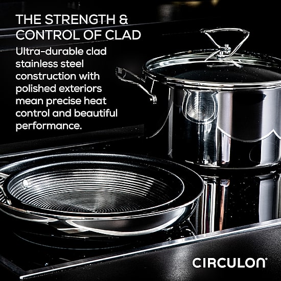 Circulon Steelshield Stainless Steel 12-pc. Cookware Set