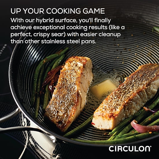 Circulon Steelshield Stainless Steel 5-qt. Saute Pan