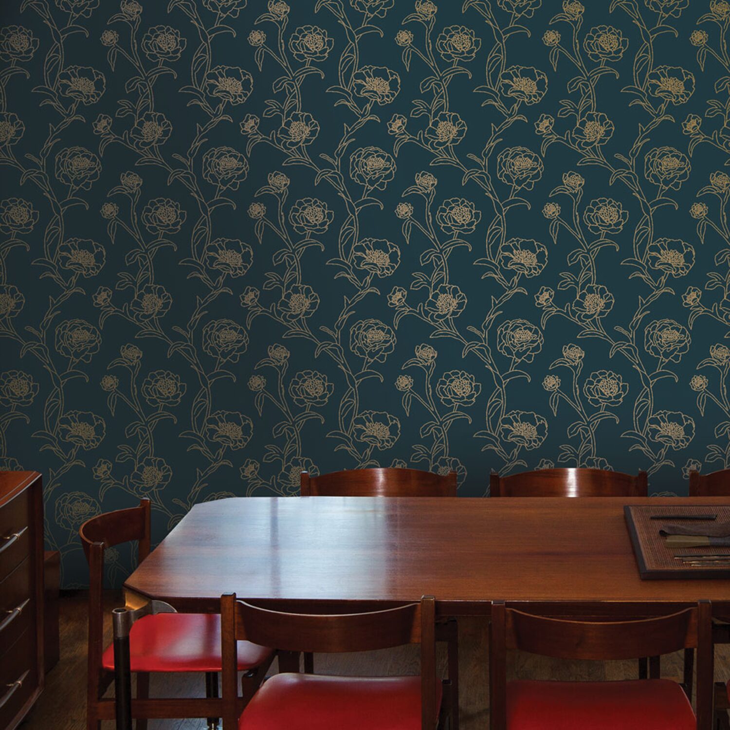 Tempaper Peonies Peel & Stick Wallpaper