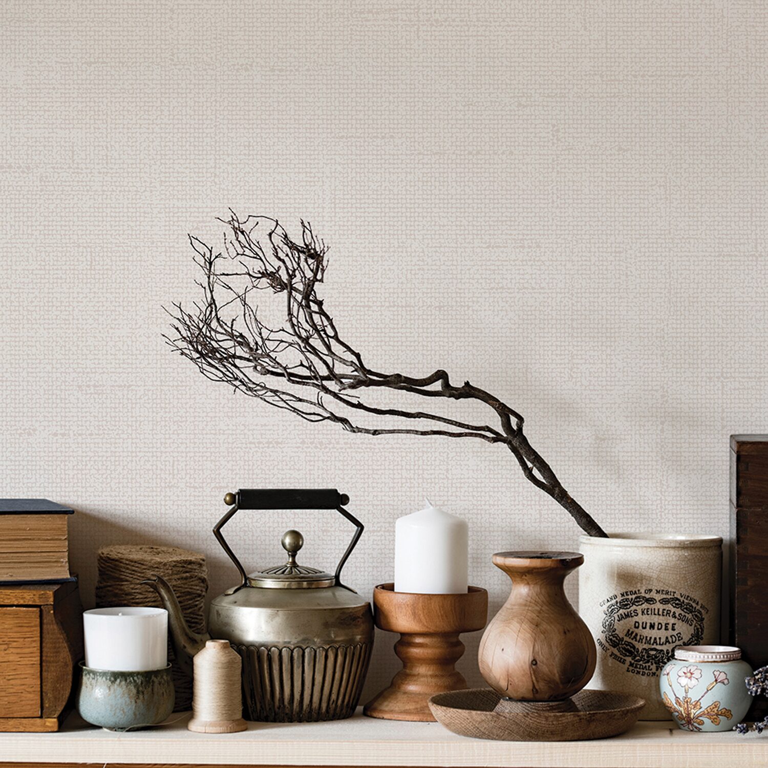 Tempaper Burlap Peel & Stick Wallpaper