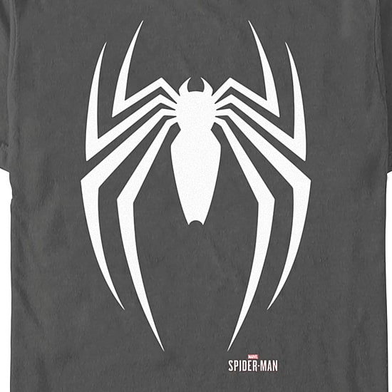 Novelty Mens Crew Neck Short Sleeve Regular Fit Spiderman Graphic T-Shirt