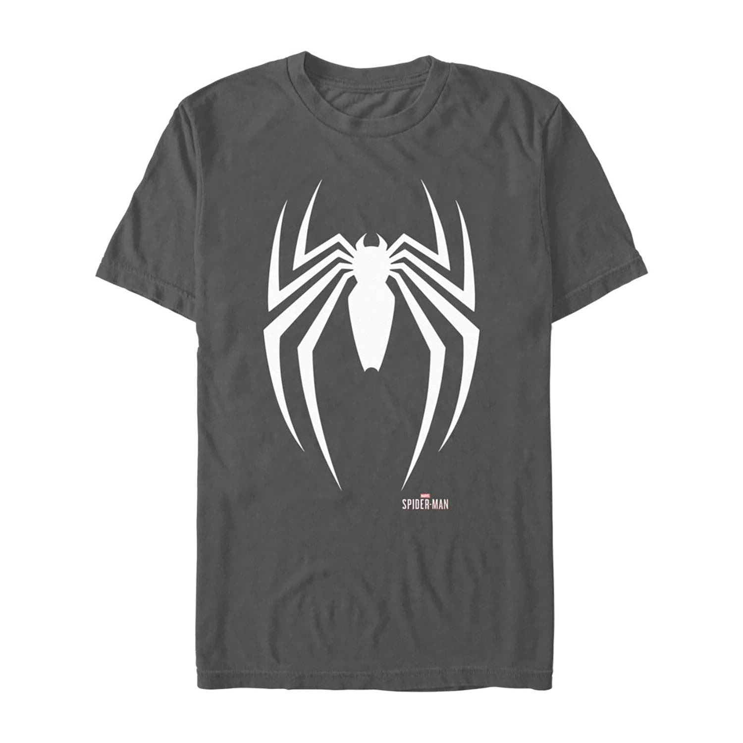 Novelty Mens Crew Neck Short Sleeve Regular Fit Spiderman Graphic T-Shirt