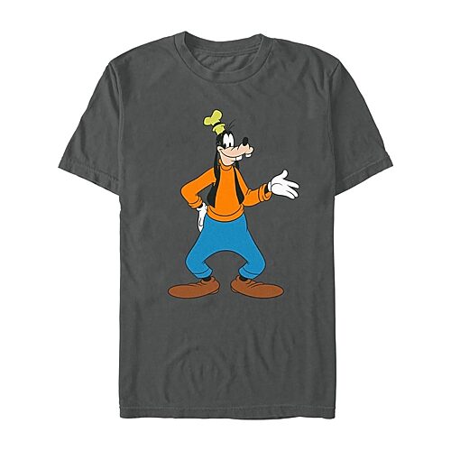 Novelty Mens Crew Neck Short Sleeve Regular Fit Goofy Graphic T-shirt In Black