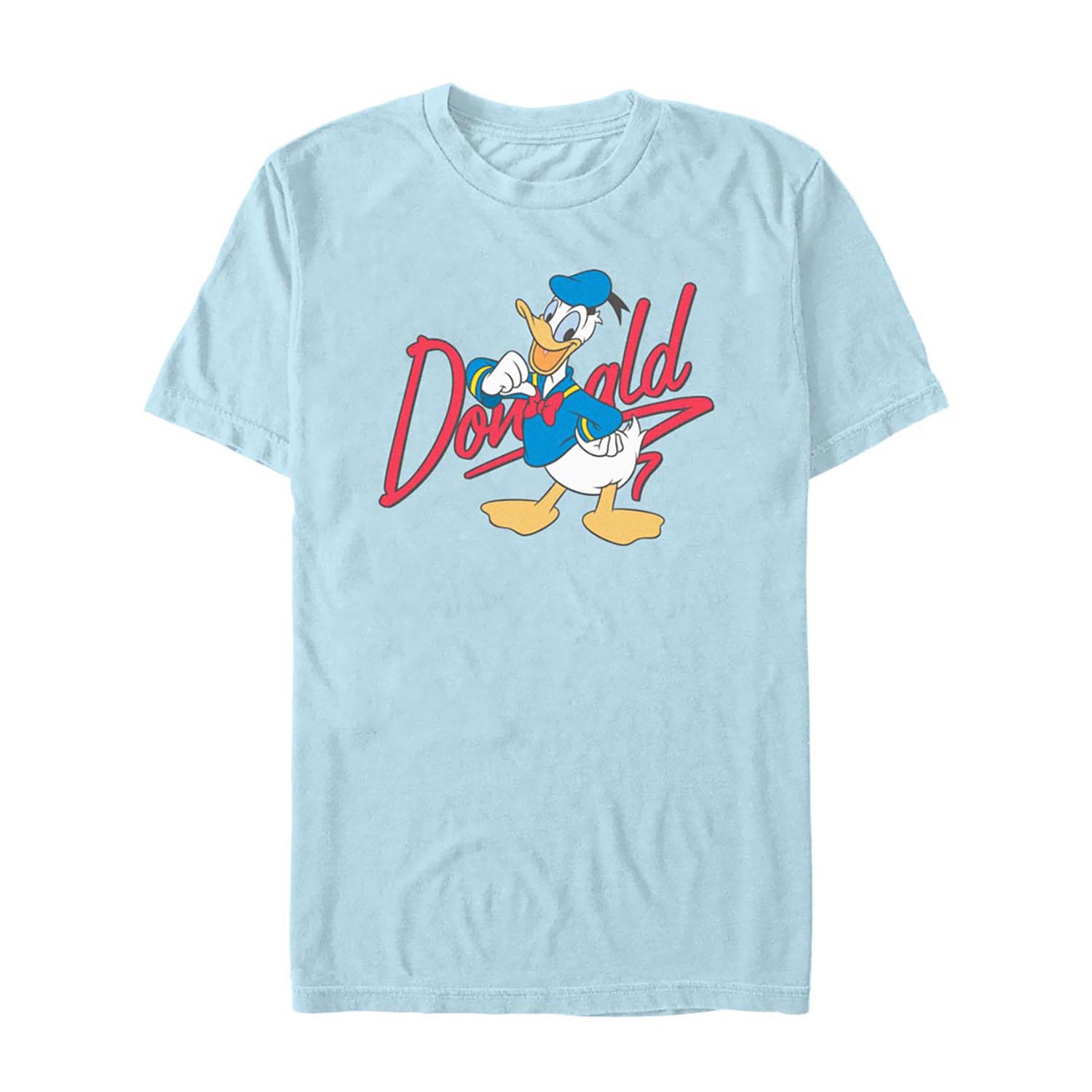 Novelty Mens Crew Neck Short Sleeve Regular Fit Donald Duck Graphic T-Shirt