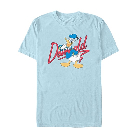 Novelty Mens Crew Neck Short Sleeve Regular Fit Donald Duck Graphic T-Shirt