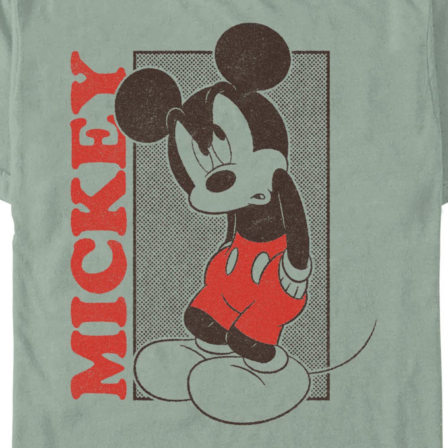 Novelty Mens Crew Neck Short Sleeve Regular Fit Mickey Mouse Graphic T-Shirt