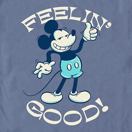 Novelty Mens Crew Neck Short Sleeve Regular Fit Mickey Mouse Graphic T-Shirt