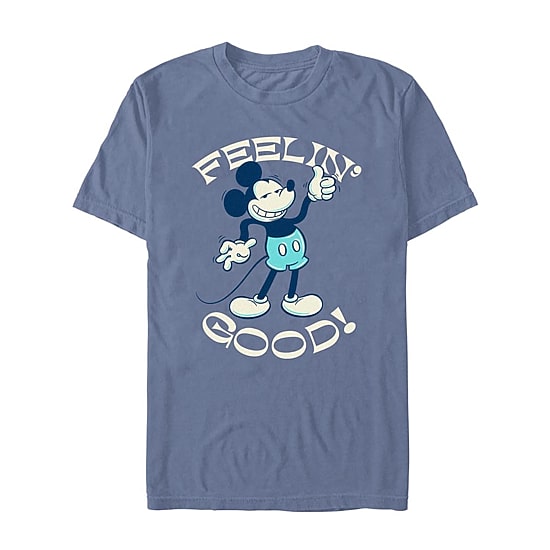 Novelty Mens Crew Neck Short Sleeve Regular Fit Mickey Mouse Graphic T-Shirt