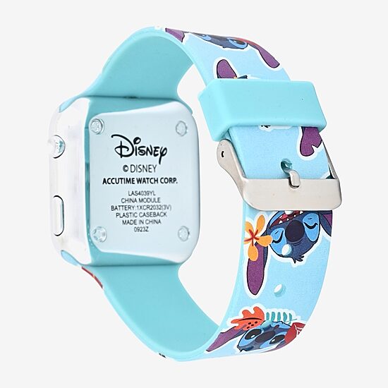 Disney Collection Lilo & Stitch Girls Blue Strap Watch Las4039jc