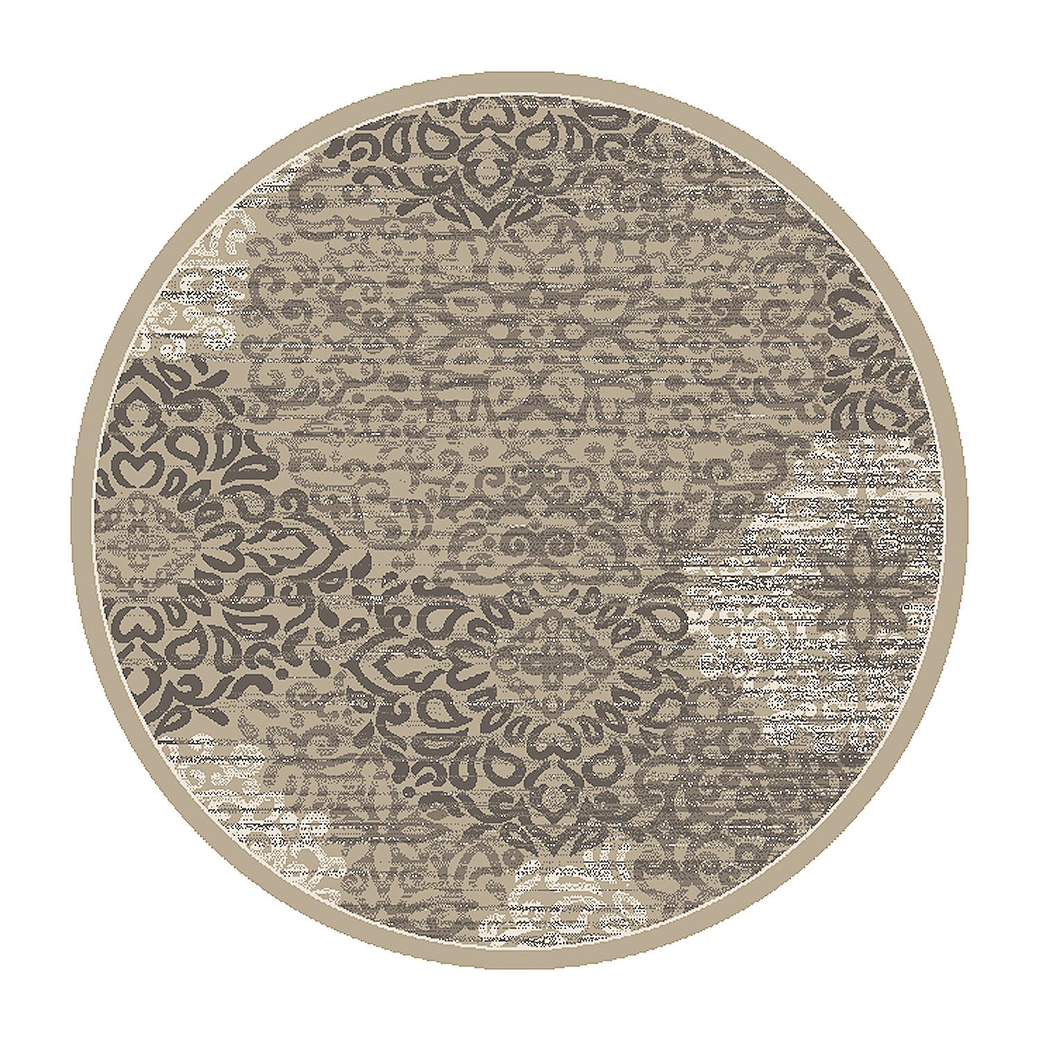 Radici Pisa Modern Geometric Contemporary Indoor Round Area Rug