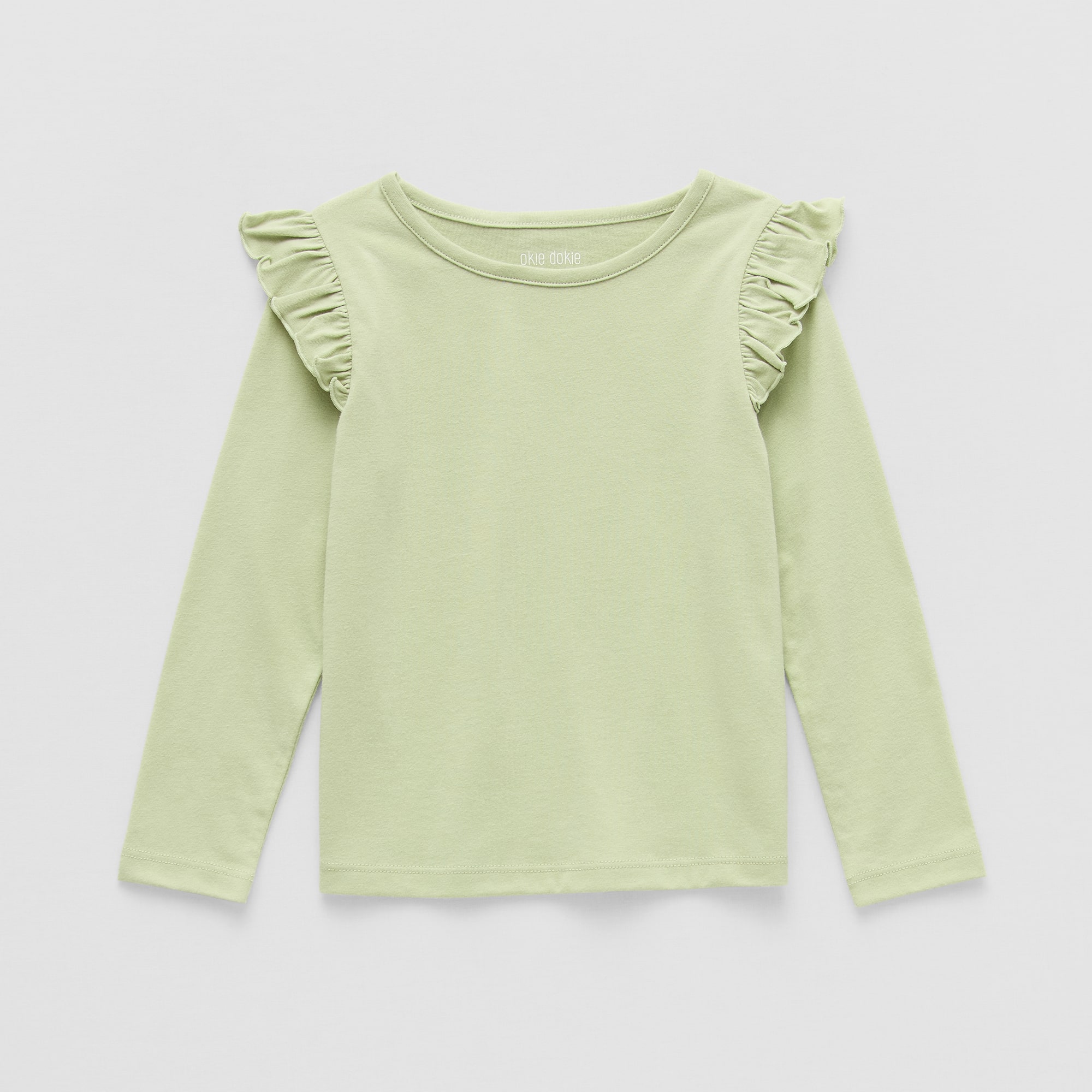 Okie Dokie Toddler & Little Girls Round Neck Long Sleeve T-Shirt