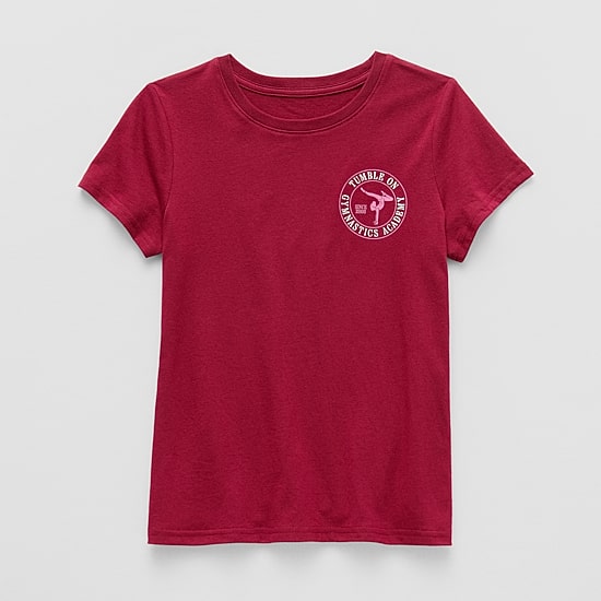 Xersion Little & Big Kid Girls Crew Neck Short Sleeve Regular Fit Graphic T-Shirt
