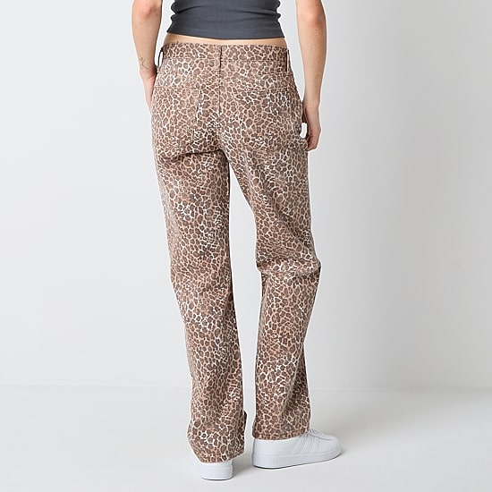 Arizona Womens Juniors Low Rise Straight Leg Jean