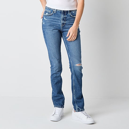 Arizona Drainpipe Womens Juniors High Rise Skinny Fit Jean