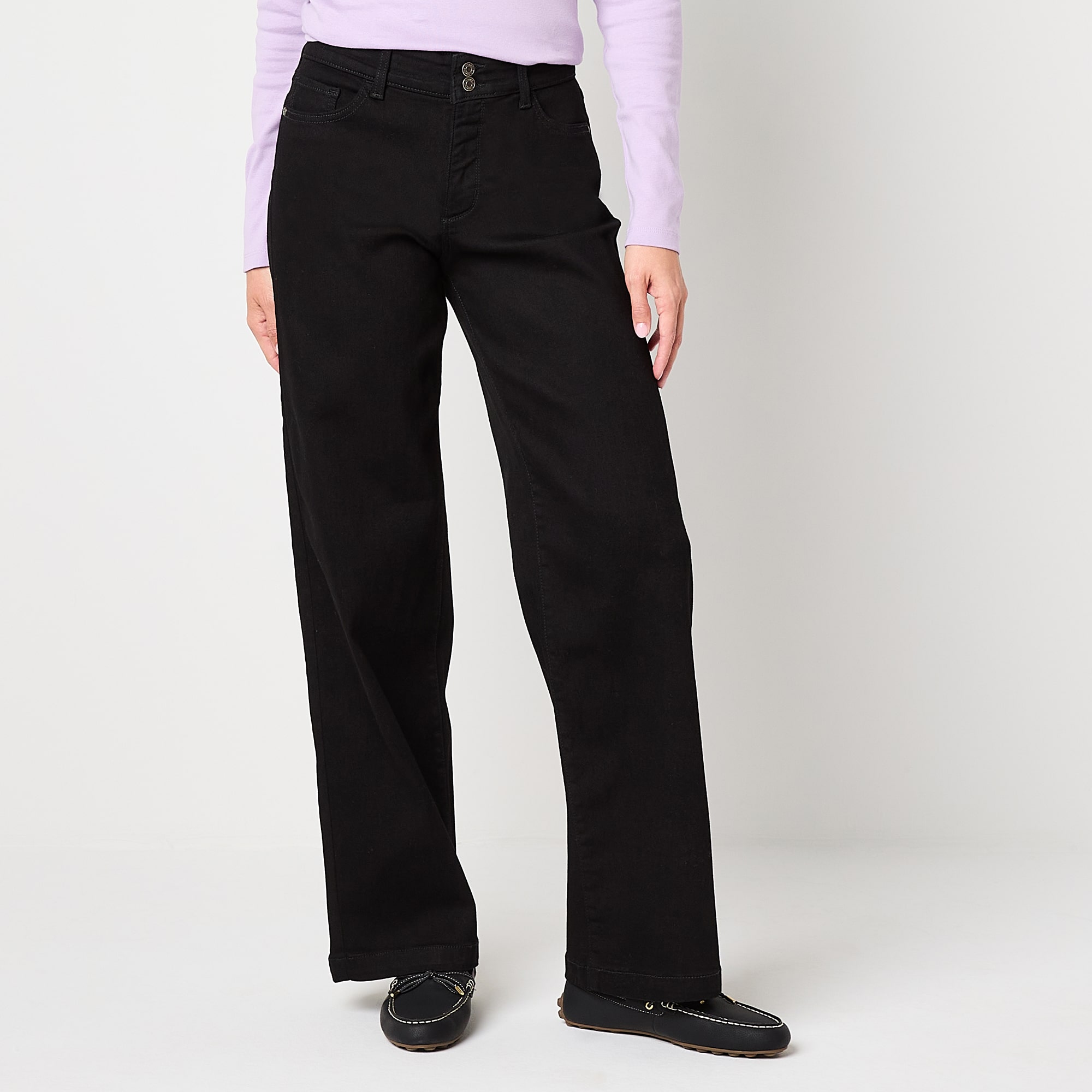 St. John's Bay Womens Tall High Rise Wide Leg Jean