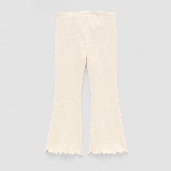 Okie Dokie Rib Toddler & Little Girls Knit Flare Full Length Leggings