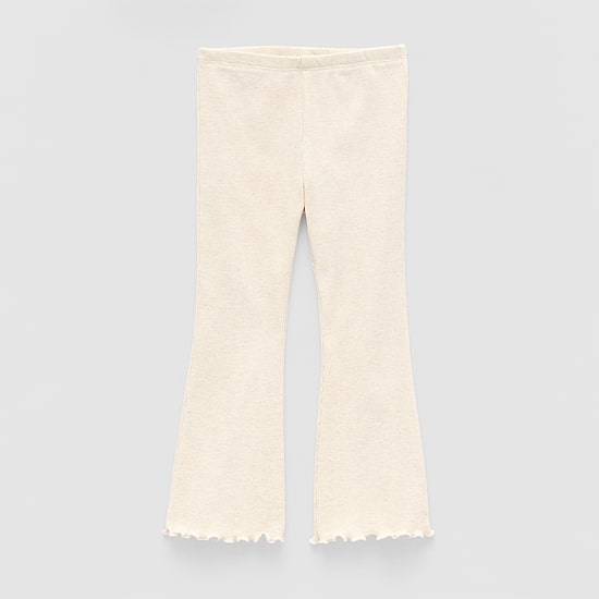 Okie Dokie Rib Toddler & Little Girls Knit Flare Full Length Leggings
