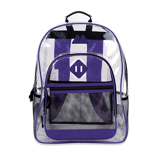 Summit Ridge Delux Clear Backpack With Mesh