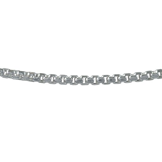 Made in Italy Mens Sterling Silver 30 Inch Box Chain Necklace