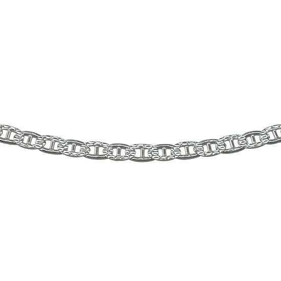 Made in Italy Womens Sterling Silver 20 Inch Link Chain Necklace