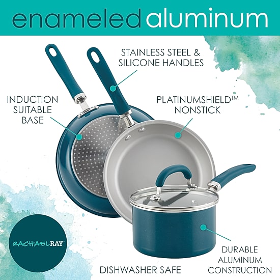 Rachael Ray Create Delicious 13-pc. Aluminum Non-Stick Cookware Set
