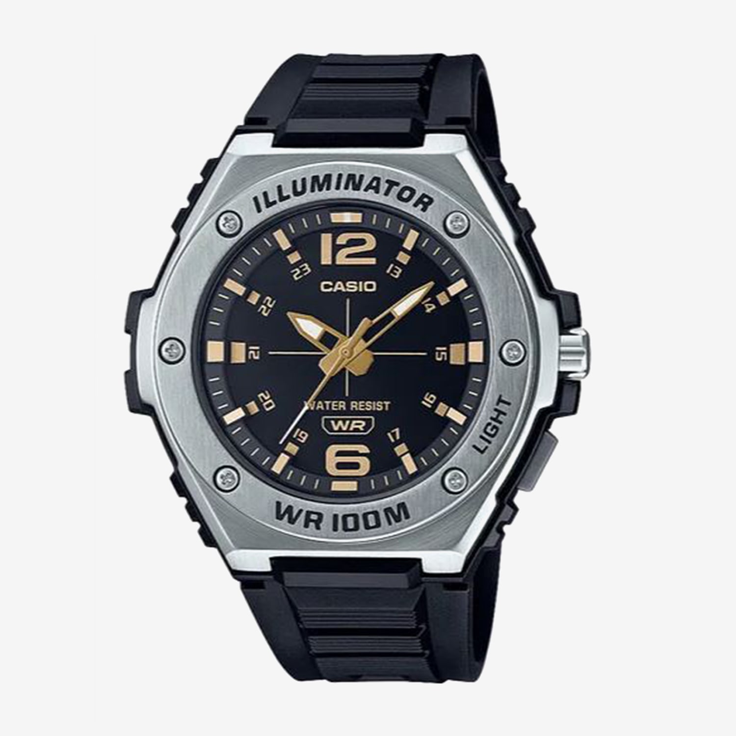 Casio Mens Black Strap Watch Mwa100h-1a2v