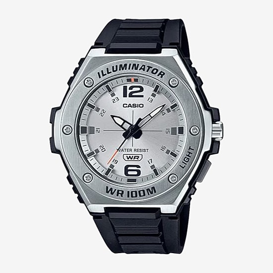 Casio Mens Black Strap Watch Mwa100h-7av