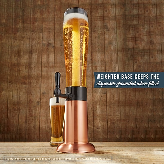 Hammer + Axe™ Beer Tower Drink Dispenser, Color: Black - JCPenney