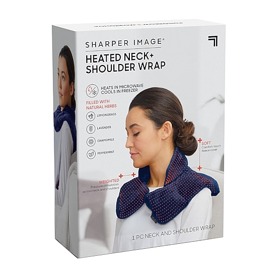 Sharper Image Heated Neck + Shoulder Wrap