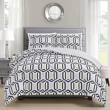 Loom + Forge Zenith 3-pc. Midweight Comforter Set, Color: Black