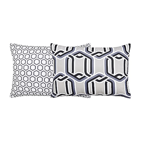 Richmond Park Levi Geo 3-pc. Geometric Midweight Reversible Comforter Set