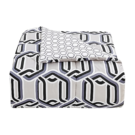Richmond Park Levi Geo 3-pc. Geometric Midweight Reversible Comforter Set