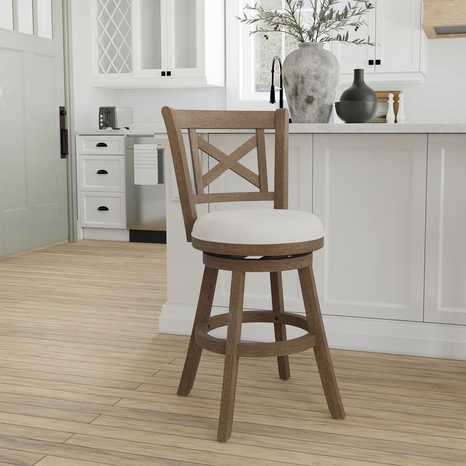 Hamlin Counter Height Swivel Bar Stool