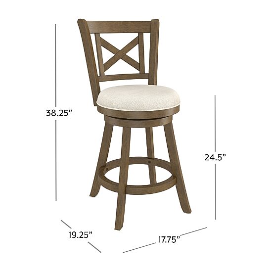 Hillsdale House Hamlin Counter Height Swivel Bar Stool