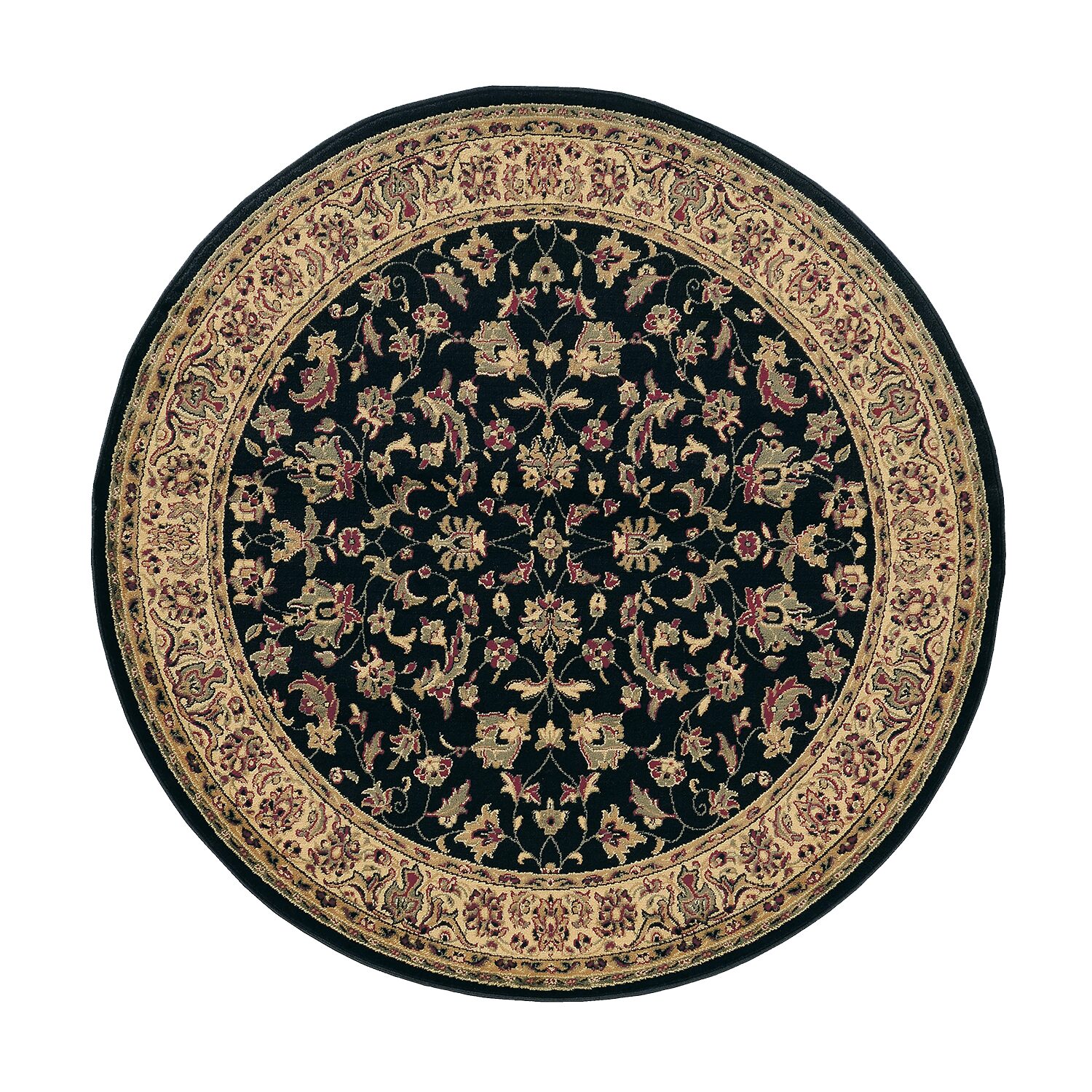 Radici Castello Rachel Traditional Oriental Sarouk Indoor Round Area Rug