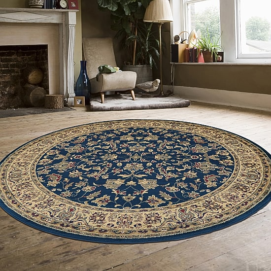 Radici Castello Rachel Traditional Oriental Sarouk Indoor Round Area Rug