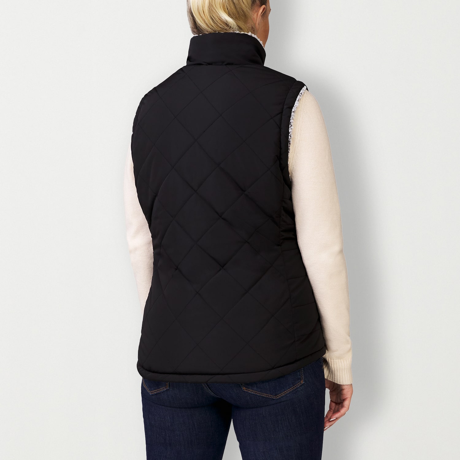 Free Country Womens Water Resistant Reversible Midweight Fleece Vest