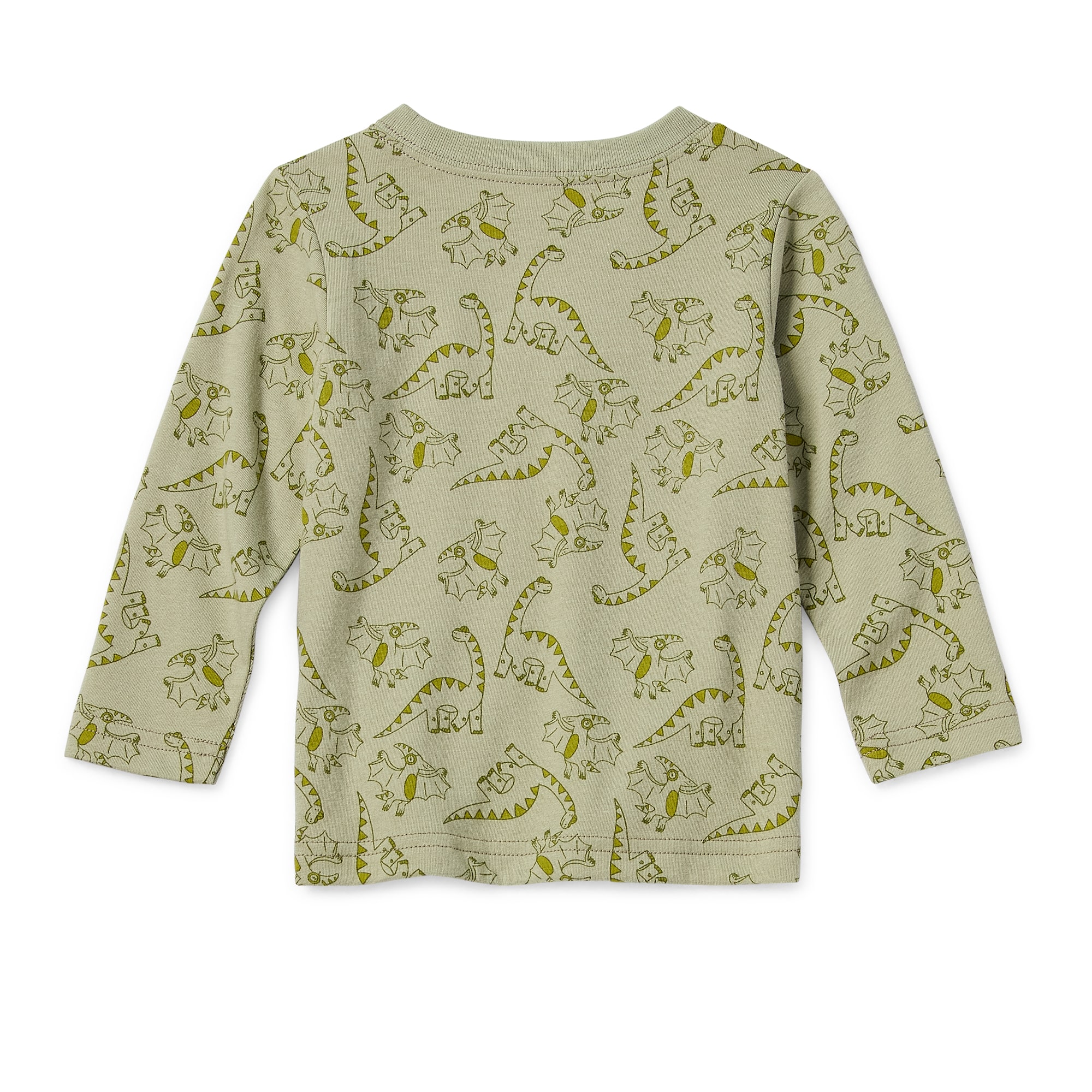 Okie Dokie Baby Boys Crew Neck Long Sleeve Regular Fit Graphic T-Shirt