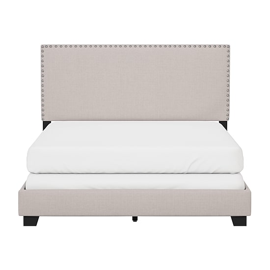 Gayle Nailheadtrim Upholstered Rectangular Bed