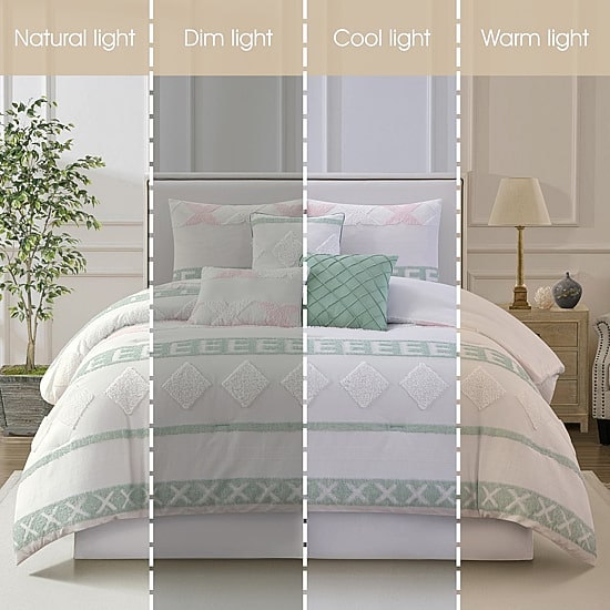 Stratford Park Britton 7-pc. Geometric Lightweight Comforter Set