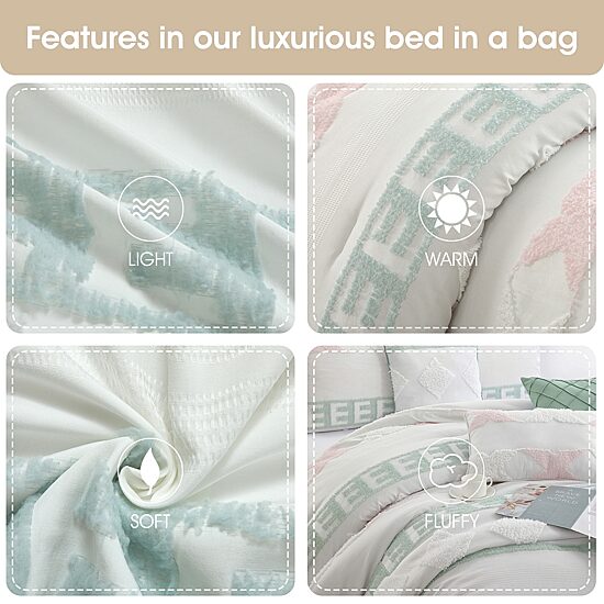 Stratford Park Britton 7-pc. Geometric Lightweight Comforter Set