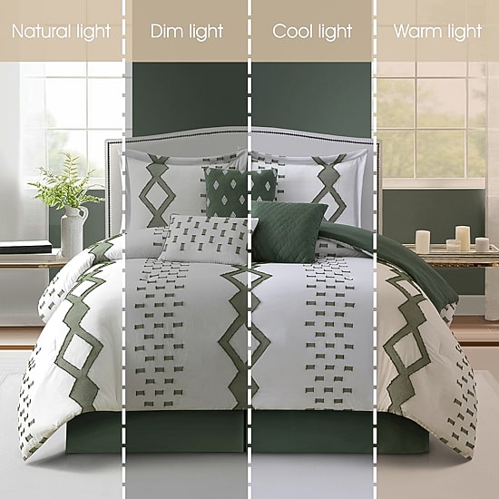 Stratford Park Wesley 7-pc. Geometric Lightweight Comforter Set
