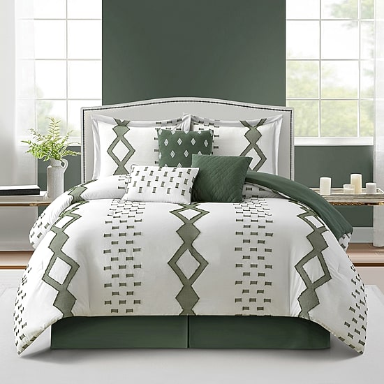 Stratford Park Wesley 7-pc. Geometric Lightweight Comforter Set