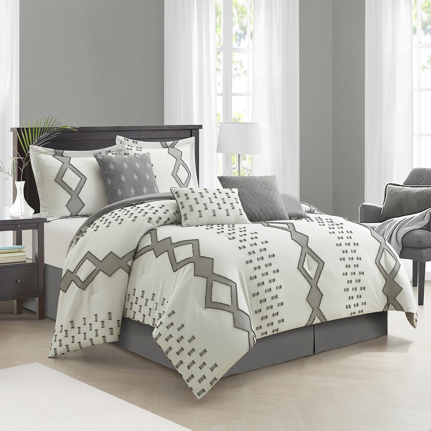 Stratford Park Wesley 7-pc. Geometric Lightweight Comforter Set