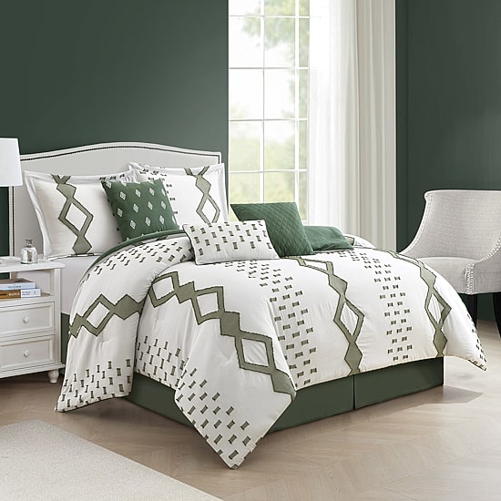 Stratford Park Wesley 7-pc. Geometric Lightweight Comforter Set