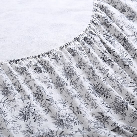 Laura Ashley 100% Cotton Flannel Sheet Set