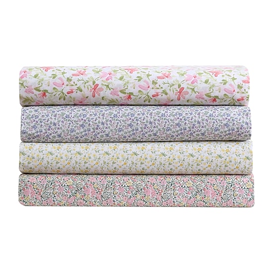 Laura Ashley 200tc 100% Cotton Percale Sheet Set