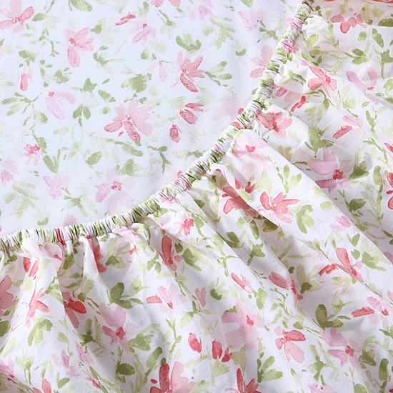 Laura Ashley 200tc 100% Cotton Percale Sheet Set