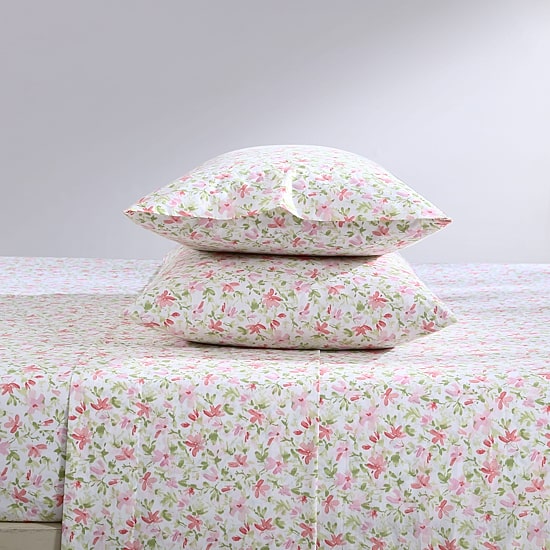 Laura Ashley 200tc 100% Cotton Percale Sheet Set