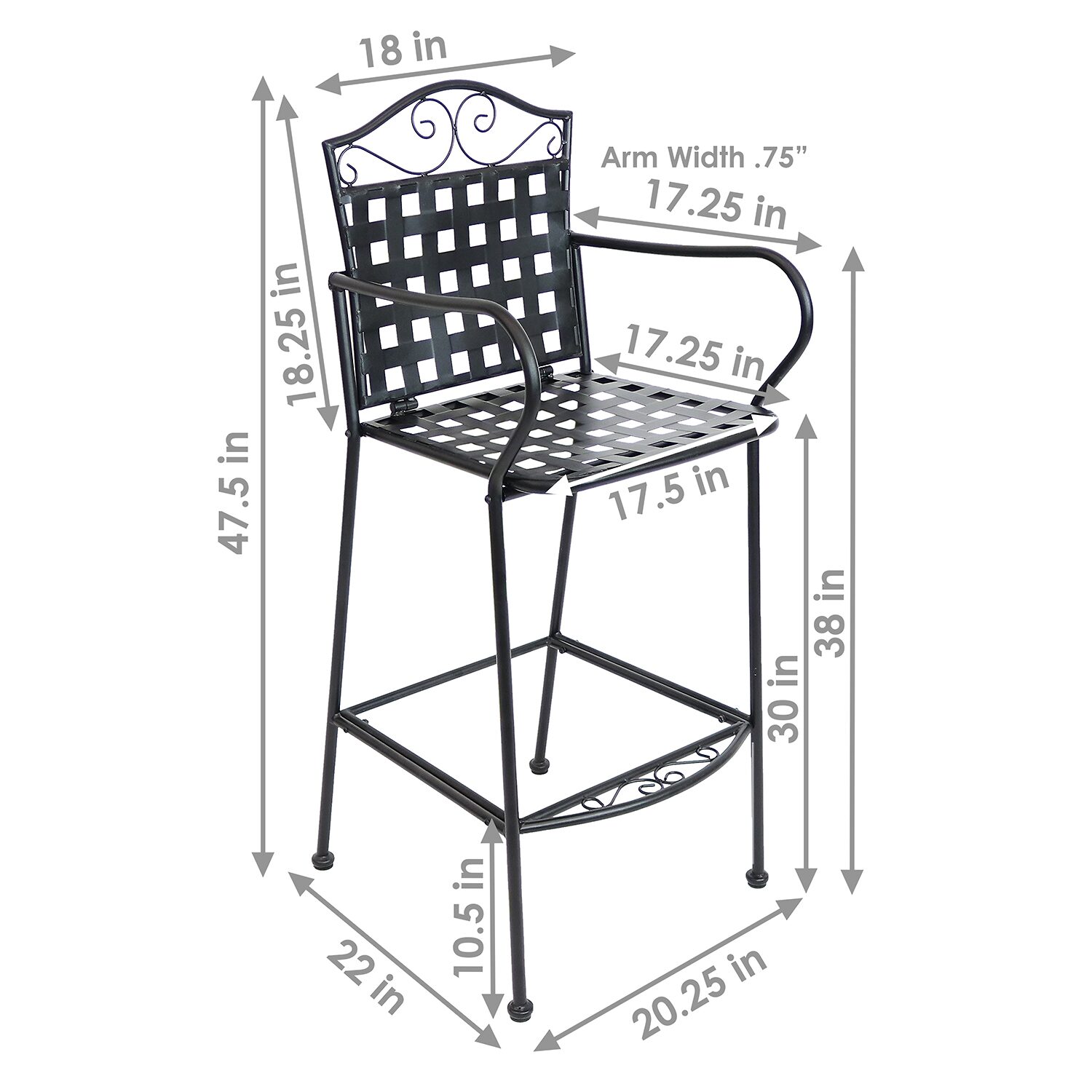 2-pc. Bar Stool